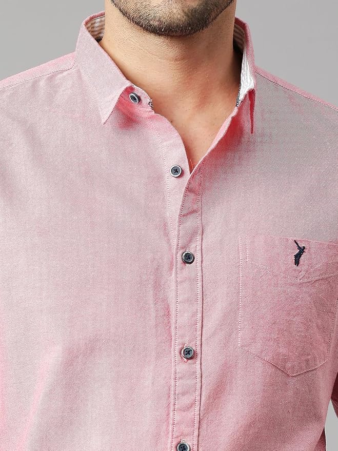 Thomas Scott Men Premium Slim Fit Solid Cotton Twill Full Sleeve Shirt - Image 4