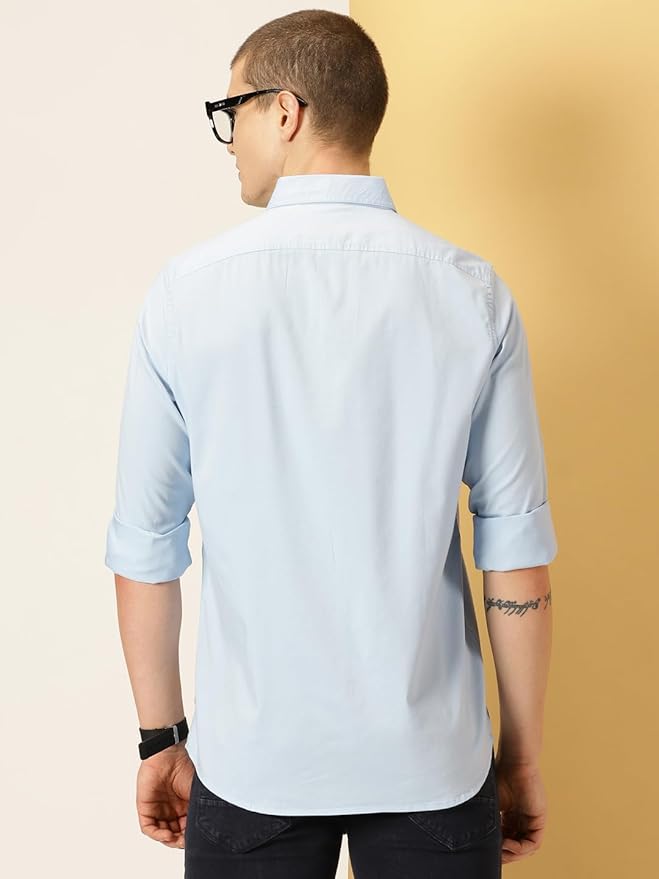 Thomas Scott Men's Cricket Club Collection Classic Regular Fit Twill Shirt | 100% Cotton Long Sleeve Solid Shirt with Button Down Collar (Available in Plus Size) - Image 4