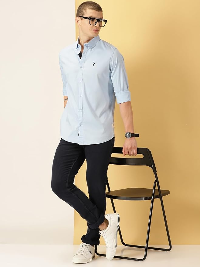 Thomas Scott Men's Cricket Club Collection Classic Regular Fit Twill Shirt | 100% Cotton Long Sleeve Solid Shirt with Button Down Collar (Available in Plus Size) - Image 3