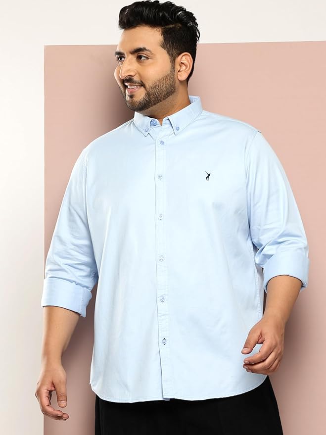 Thomas Scott Men's Cricket Club Collection Classic Regular Fit Twill Shirt | 100% Cotton Long Sleeve Solid Shirt with Button Down Collar (Available in Plus Size) - Image 2